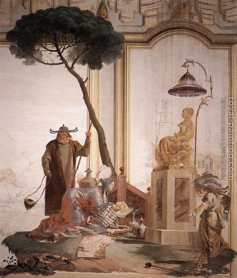 Giovanni Domenico Tiepolo : Offering Of Fruits To Moon Goddess